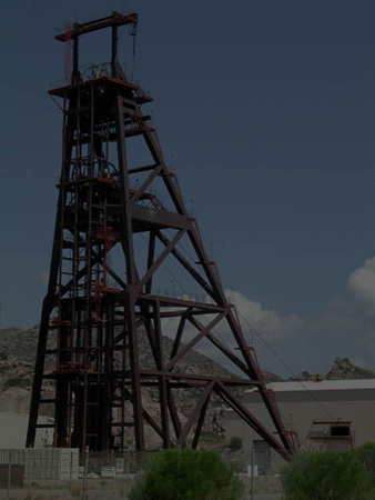 Shaft No. 9 headframe