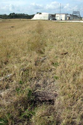 Cable tray from Complex 10 to the blockhouse