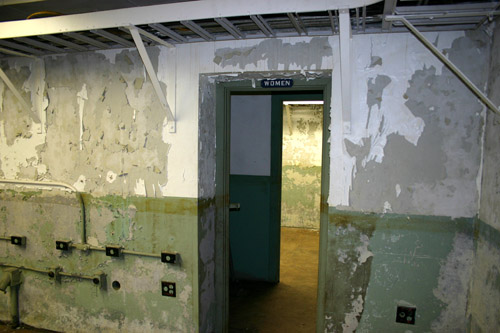 Complex 18 blockhouse equipment room / restroom